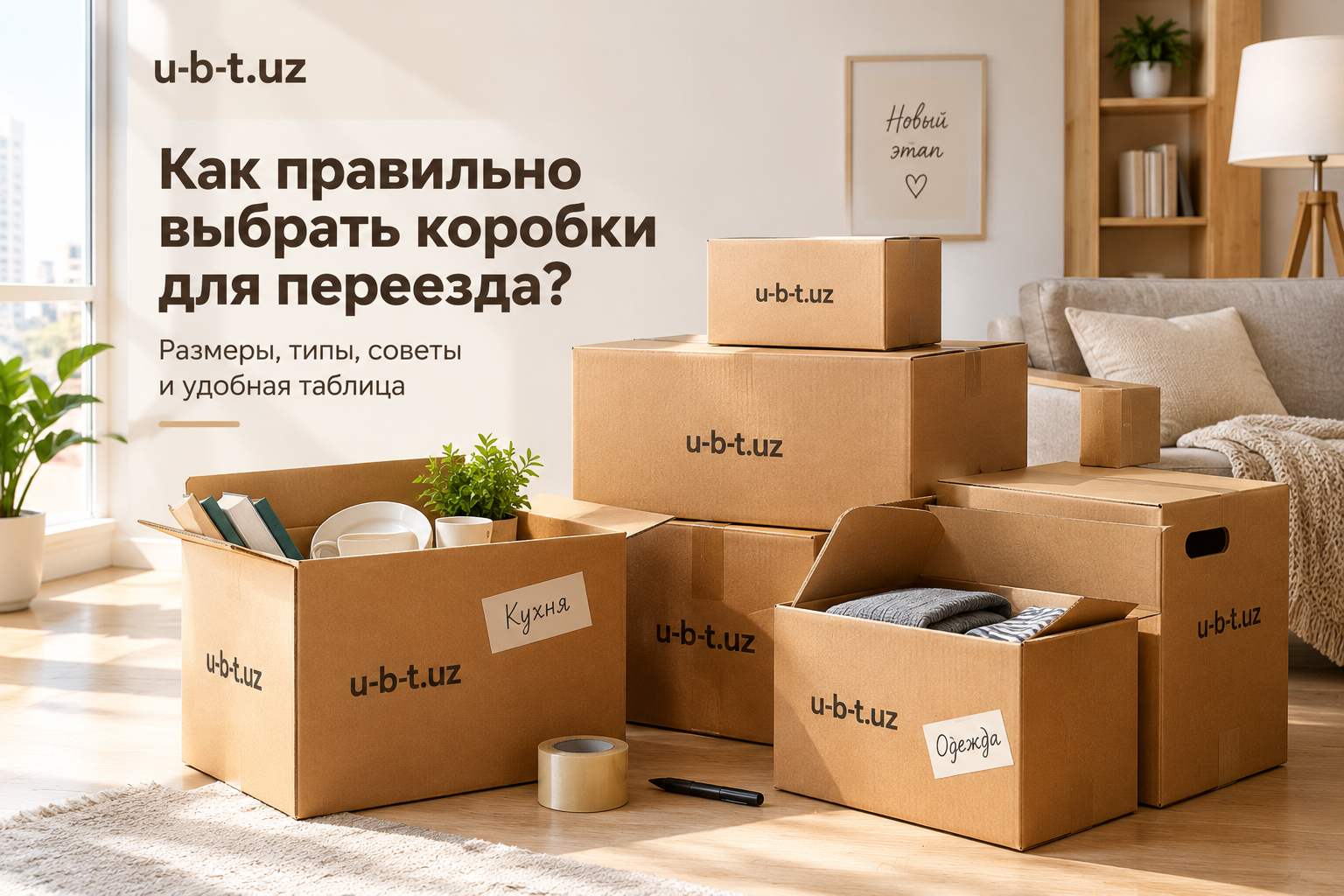 Как выбрать коробки для переезда: расчет количества, размеры и типы
